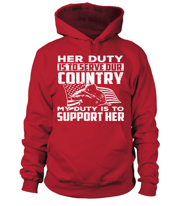 Military Mom Her Duty Daughter T-shirts - MotherProud