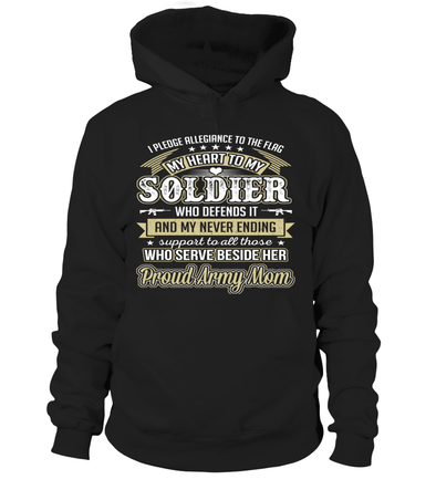 Army Mom Daughter Pledge Allegiance T-shirts - MotherProud