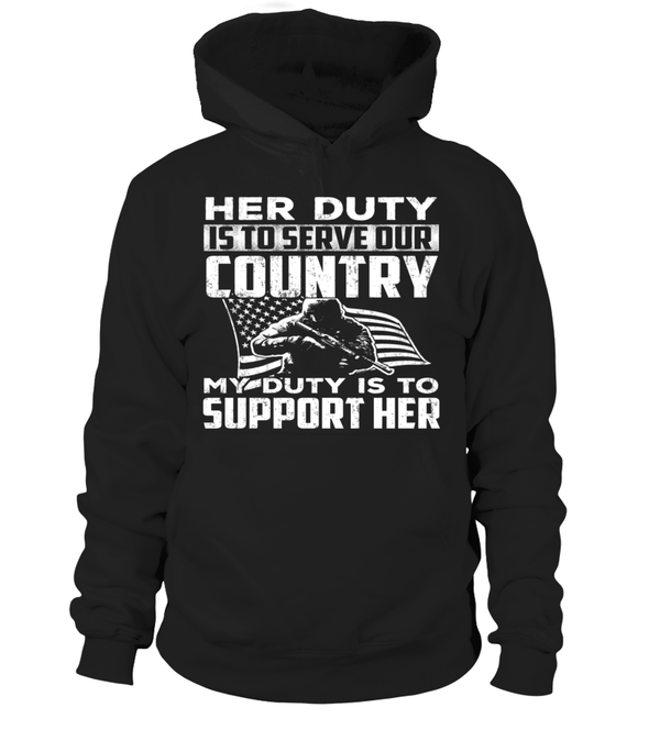 Military Mom Her Duty Daughter T-shirts - MotherProud