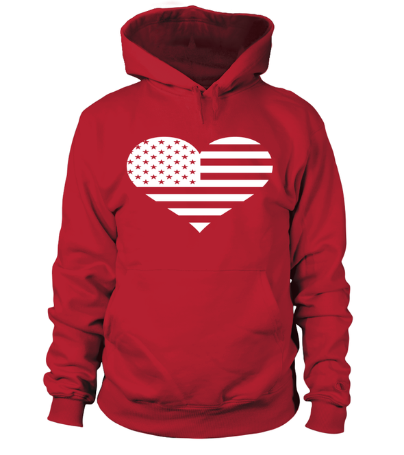 U.S America Heart Flag T-shirts - MotherProud