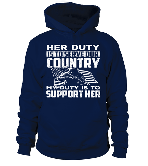 Military Mom Her Duty Daughter T-shirts - MotherProud