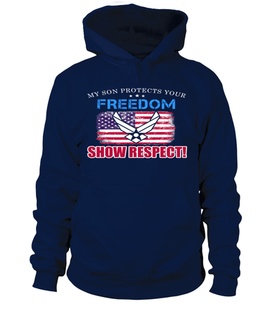 Air Force Mom Show Respect T-shirts - MotherProud