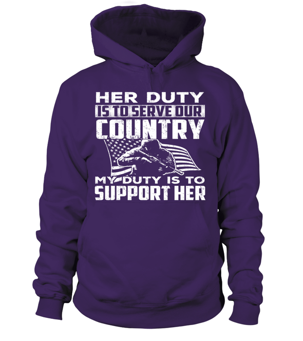 Military Mom Her Duty Daughter T-shirts - MotherProud