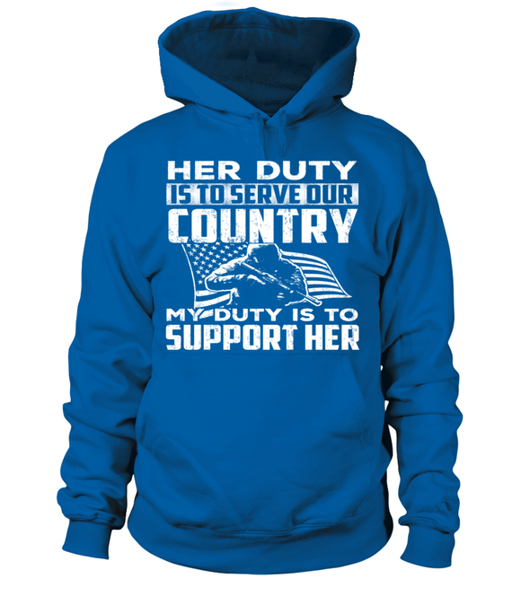 Military Mom Her Duty Daughter T-shirts - MotherProud