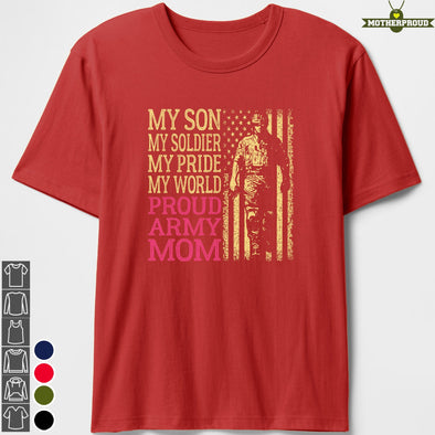 Son Soldier Pride Army Mom T-shirts