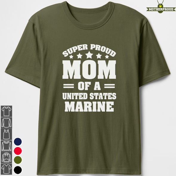 Super Proud U.S Marine Mom T-shirts