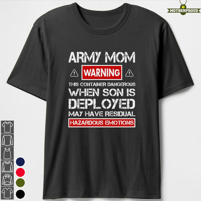 U.S. Army Mom Warnings T-shirts