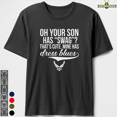 US Air Force Mom Dress Blues T-shirts