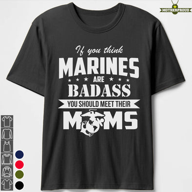 US Marine Mom Badass T-shirts