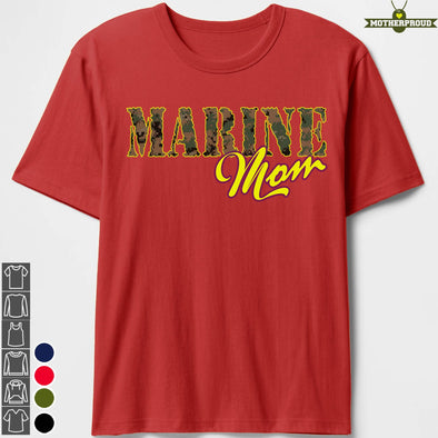 US Marine Mom Camo T-shirts