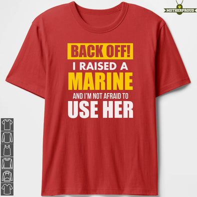 US Marine Mom Daughter Back OFF T-shirts