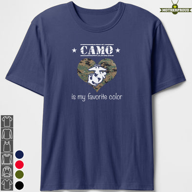 US Marine Mom Favorite Color T-shirts