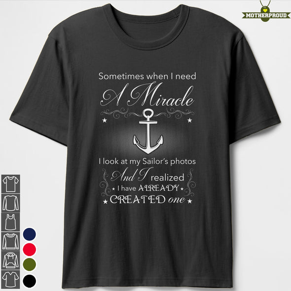 US Navy Mom Miracle T-shirts