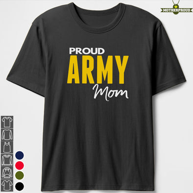 US Proud Army Mom Military T-shirts