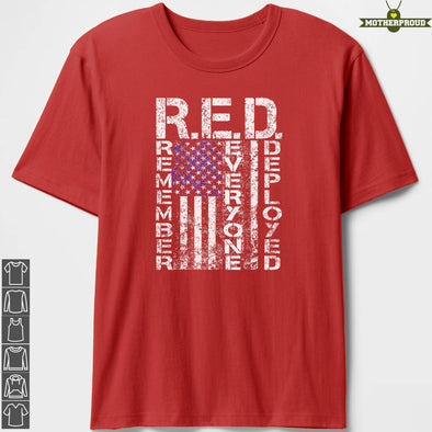 Vintage RED Friday Flag T-shirts