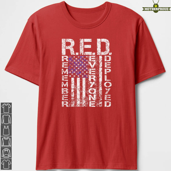 Vintage RED Friday Flag T-shirts