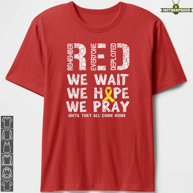 Wait Hope Pray RED Friday T-shirts