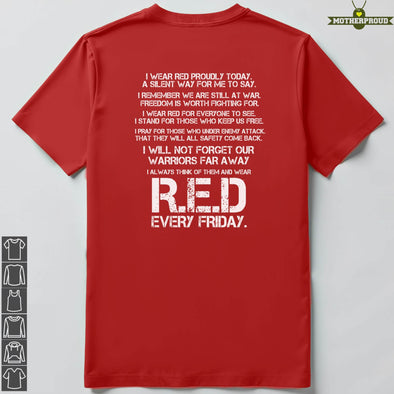 Wear RED Every Friday T-shirts