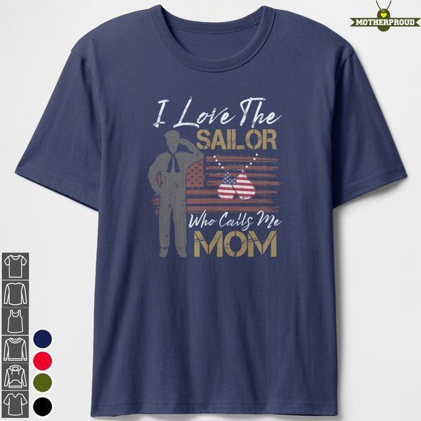 Who Calls Me Navy Mom T-shirts