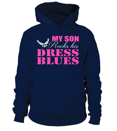 Air Force Mom Rocks Dress Blues T-shirts - MotherProud