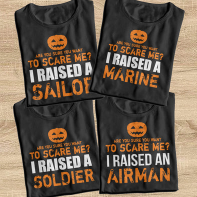 Personalise Military Marine Mom Halloween T-shirts