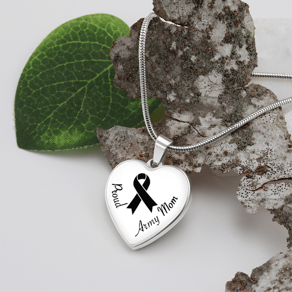 Proud Army Mom Silver Gold Necklaces