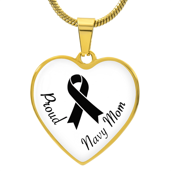 Navy Mom Silver Gold Snake Bangle Necklaces