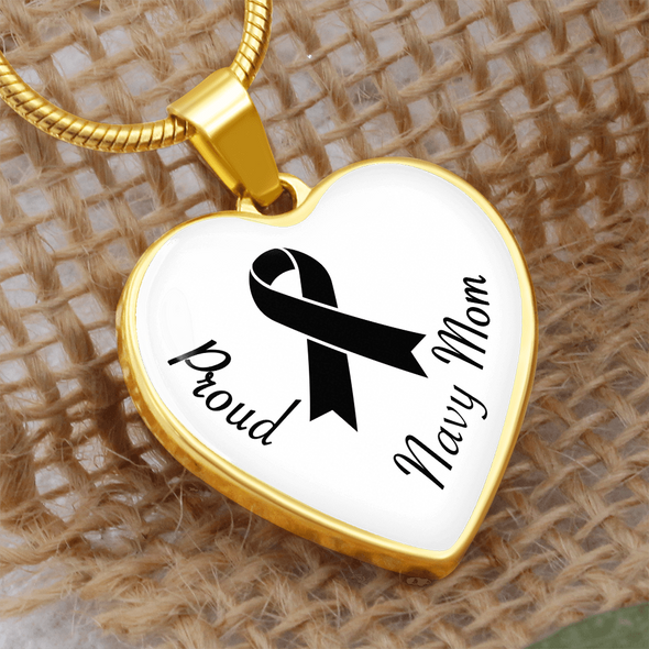 Navy Mom Silver Gold Snake Bangle Necklaces