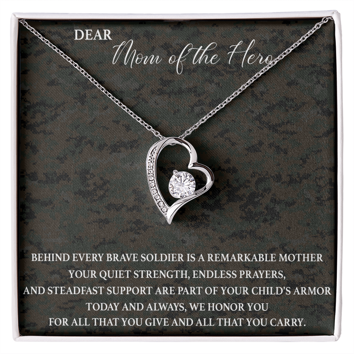 Military Mom Long Distance Soldier Necklace