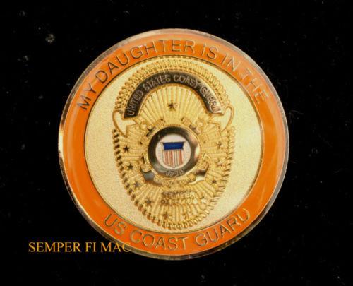 MY DAUGHTER IS IN THE US COASTGUARD Lapel Pin - MotherProud