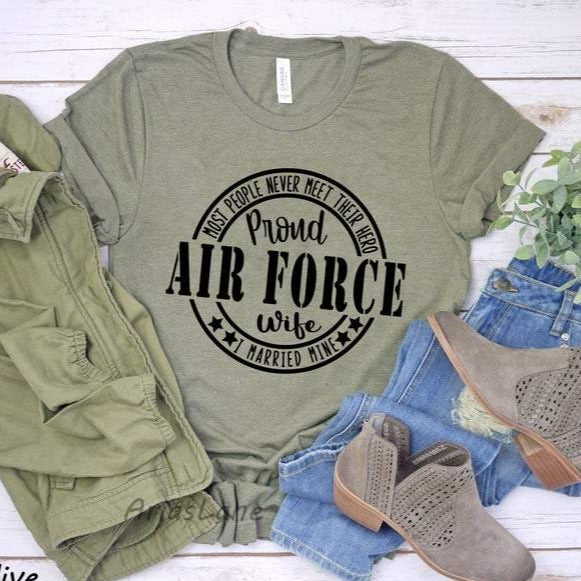 Proud Air Force Wife Shirt