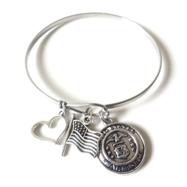 US AIR FORCE mom Stainless Steel Bracelet