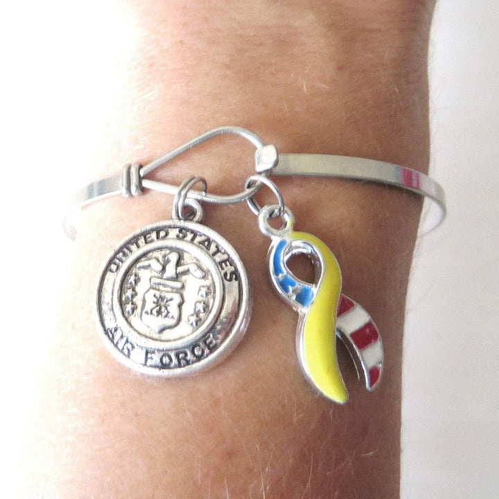 US AIR FORCE mom Stainless Steel Bracelet