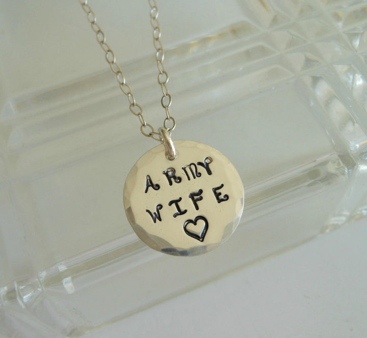 Army Wife Necklace Armed Forces