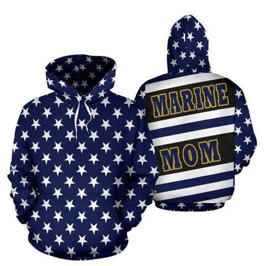 Marine Mom 3D Hoodie