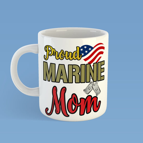Proud Marine Mom Mug