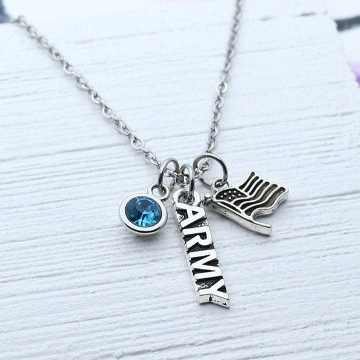 Jewelry Army Mom Necklace