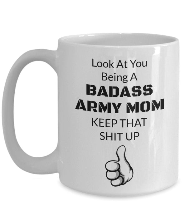 Badass army mom mug