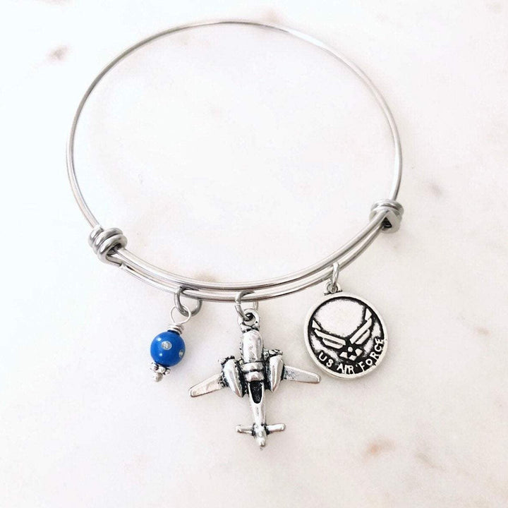 US Air Force Logo Bangle Bracelet Gift
