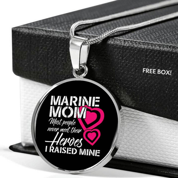 Marine Mom necklace Veteran Gift Corps