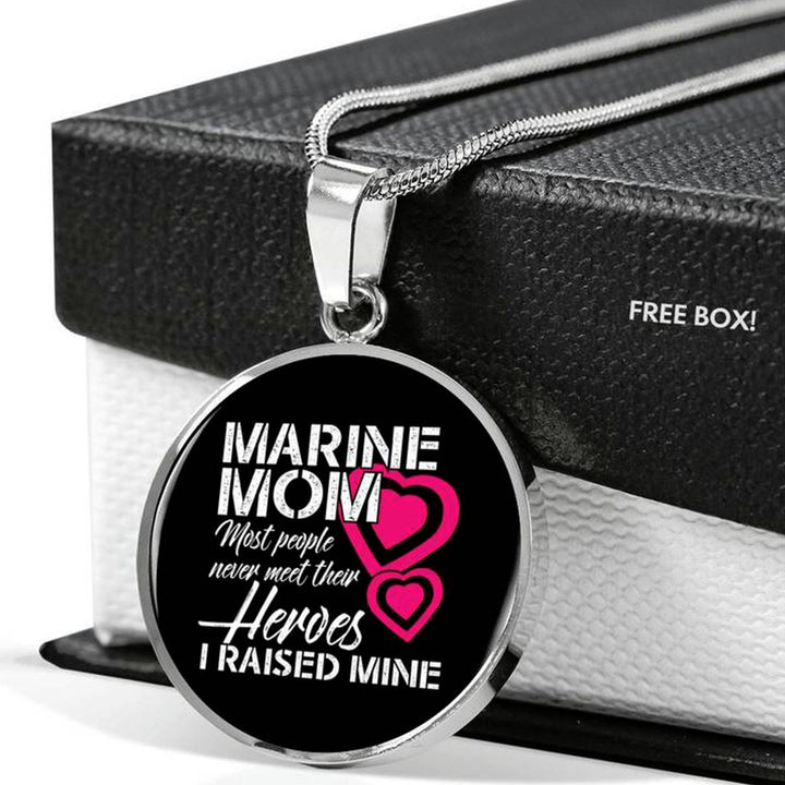 Marine Mom necklace Veteran Gift Corps