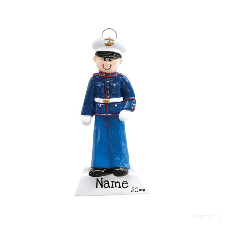 Personalized Military Ornament