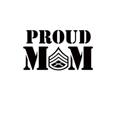 PROUD MARINE MOM Decal