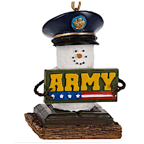 S'More Military Holiday Christmas Ornaments