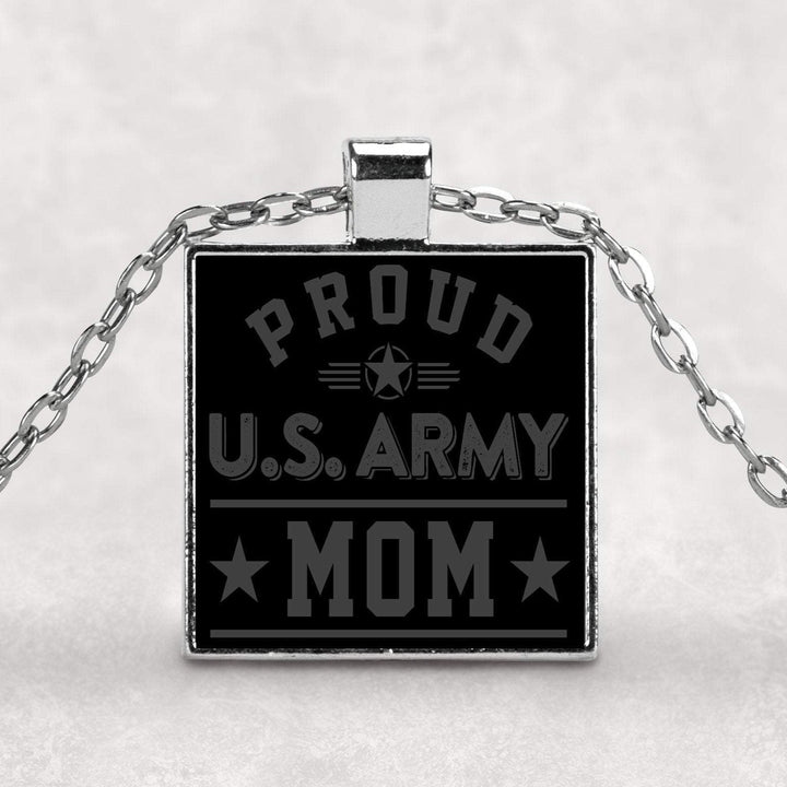 Proud Army Mom Gift Necklace