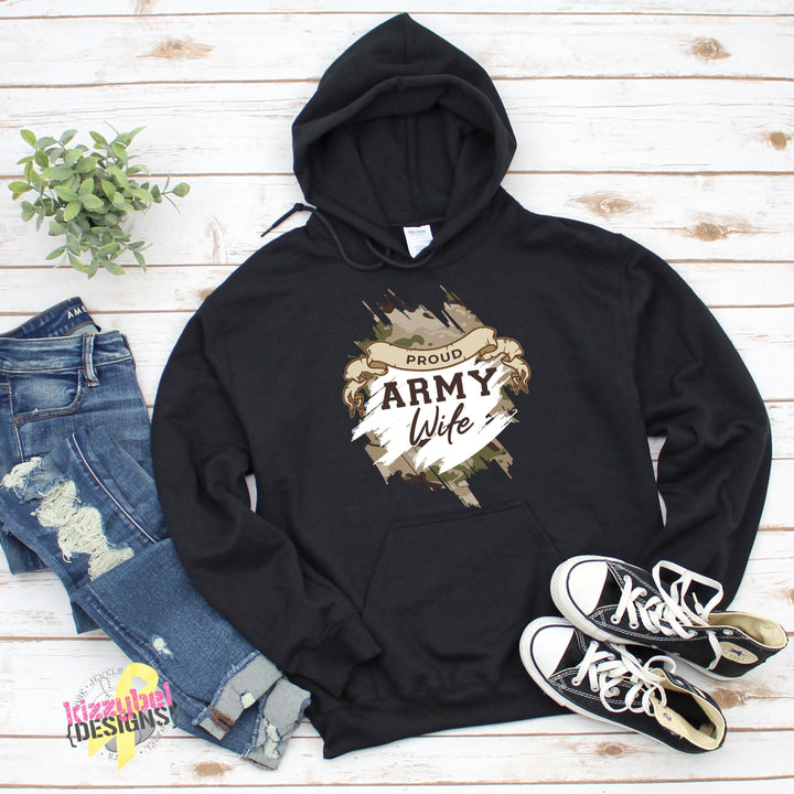 Proud Army Wife OCP Updated Hoodie