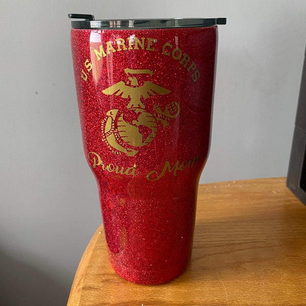Marine Mom tumbler