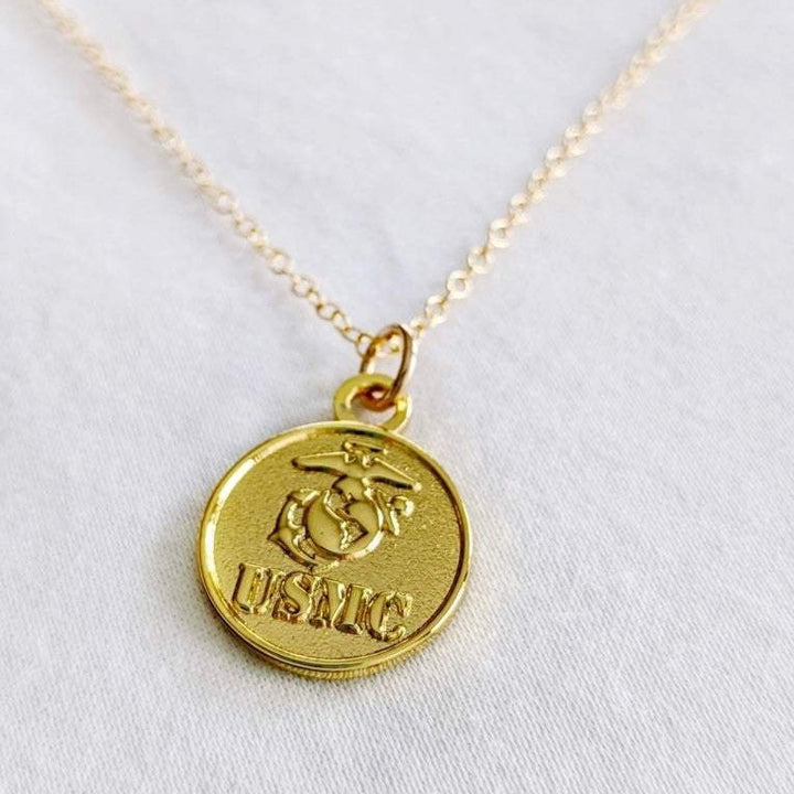 Marines Logo Pendant Necklace