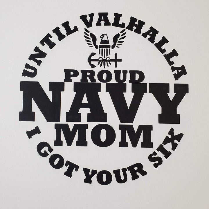 NAVY MOM DECAL