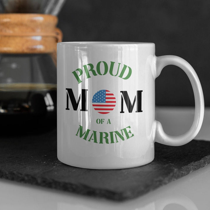 Proud Mom of a Marine Coffee Mug